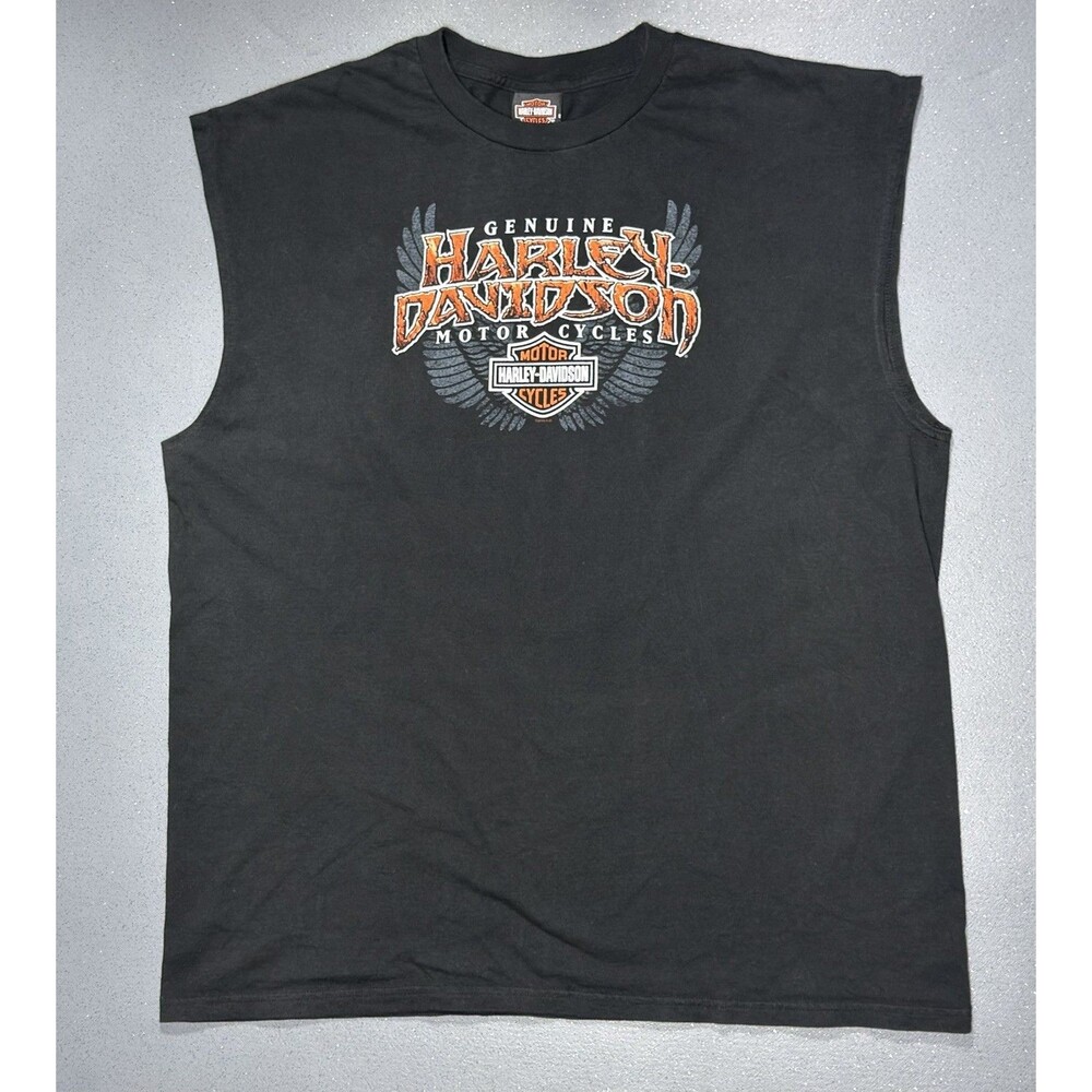 VTG 2009 Harley Davidson Sleeveless T Shirt Mens 2XL Bruce Rossmeyers Daytona FL